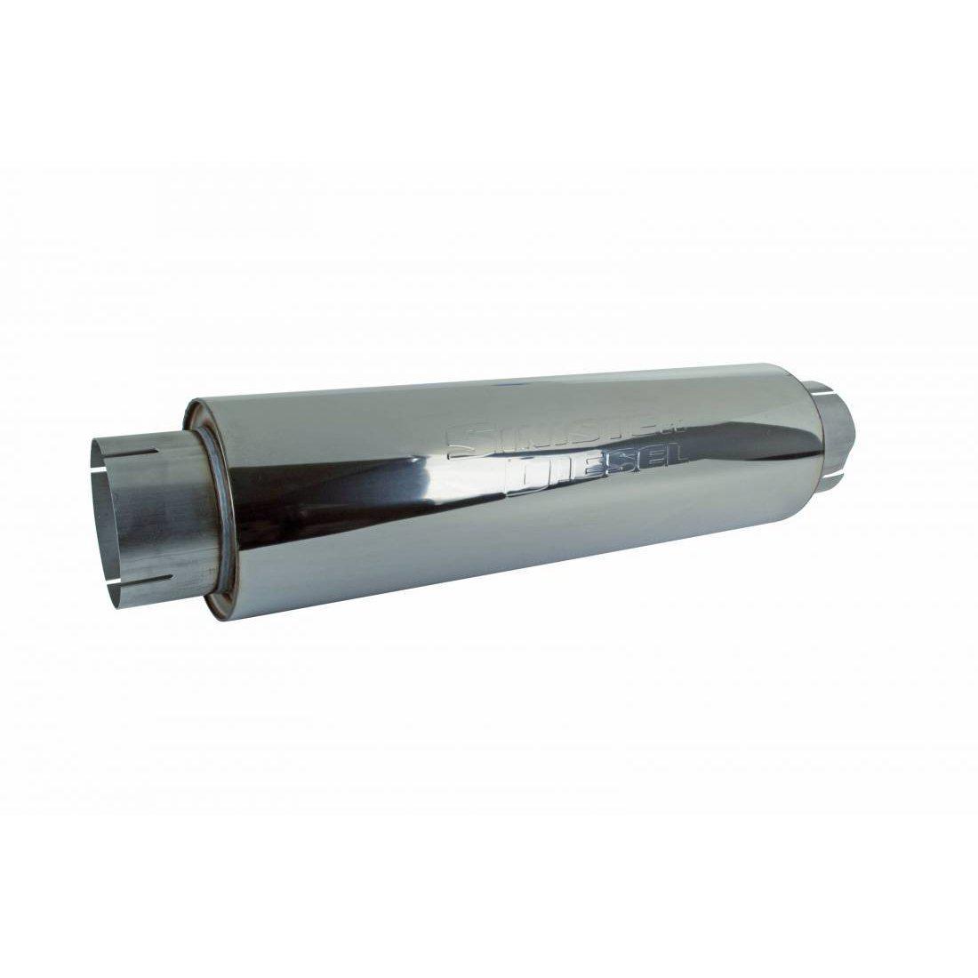 Universal 5" Inlet Stainless Steel Muffler (SD-U5M-01-20)-Muffler-Sinister-Dirty Diesel Customs