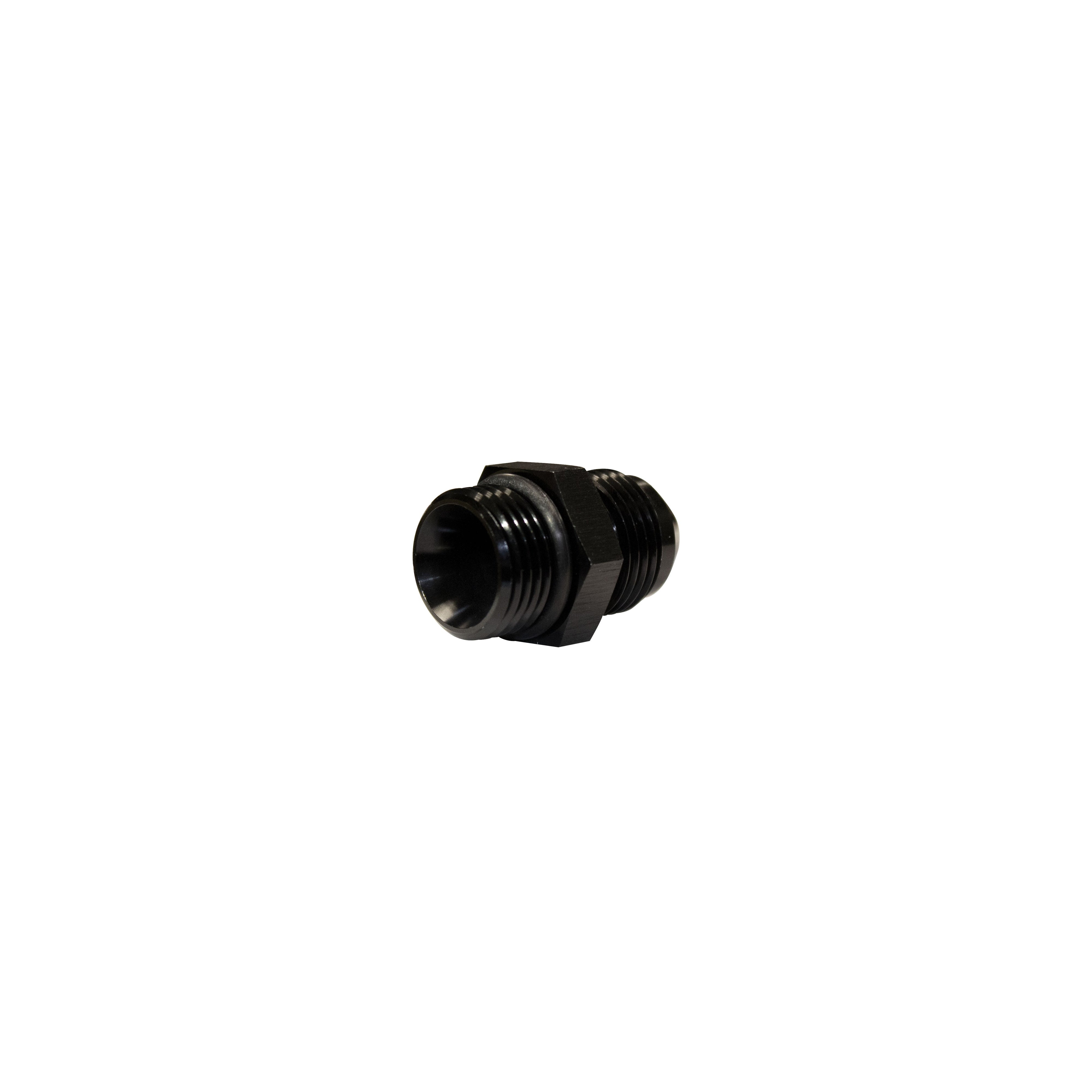 Universal -8 to 3/4"-16 Straight Male Black w/ O-Ring (FPE-APT-34-08)-Adapters-Fleece Performance-FPE-APT-34-08-Dirty Diesel Customs