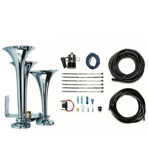 Universal Basic Triple Train Horn Kit (HP10254)-Air Horn Kit-PACBRAKE-Dirty Diesel Customs