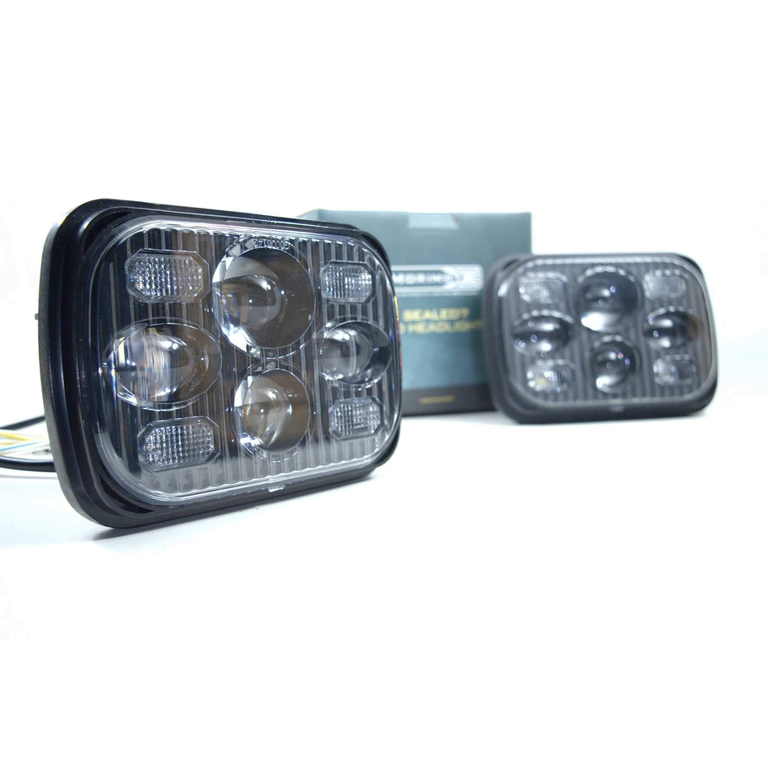 Universal Black Sealed Beam Bi-LED 5x7 Light (LF268)-LED Bulb-Morimoto-LF268-Dirty Diesel Customs