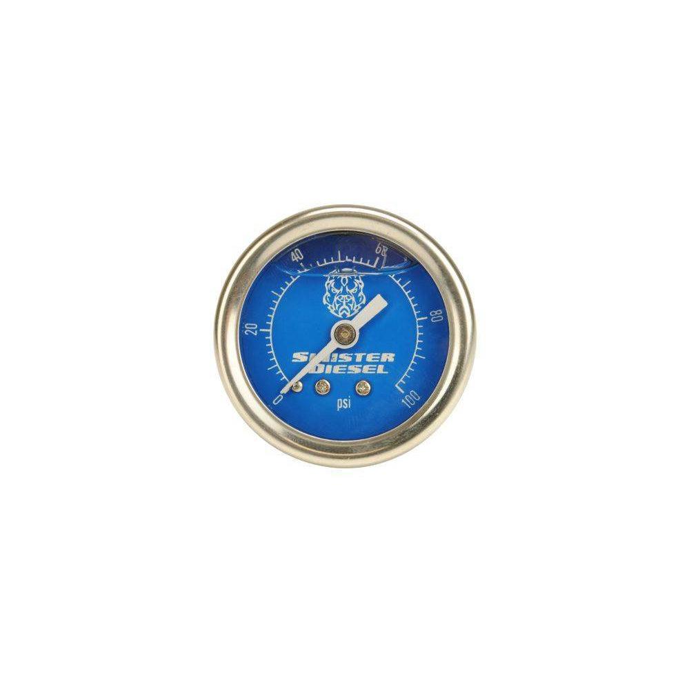 Universal Fuel Pressure Gauge - Oil Filled 1/8th NPT (SD-GAUGE)-Fuel Pressure Gauge-Sinister-Dirty Diesel Customs